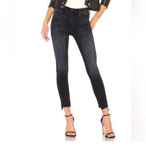 MOTHER The Stunner Zip Two Step Fray Ankle Jeans in Last Call Size 27